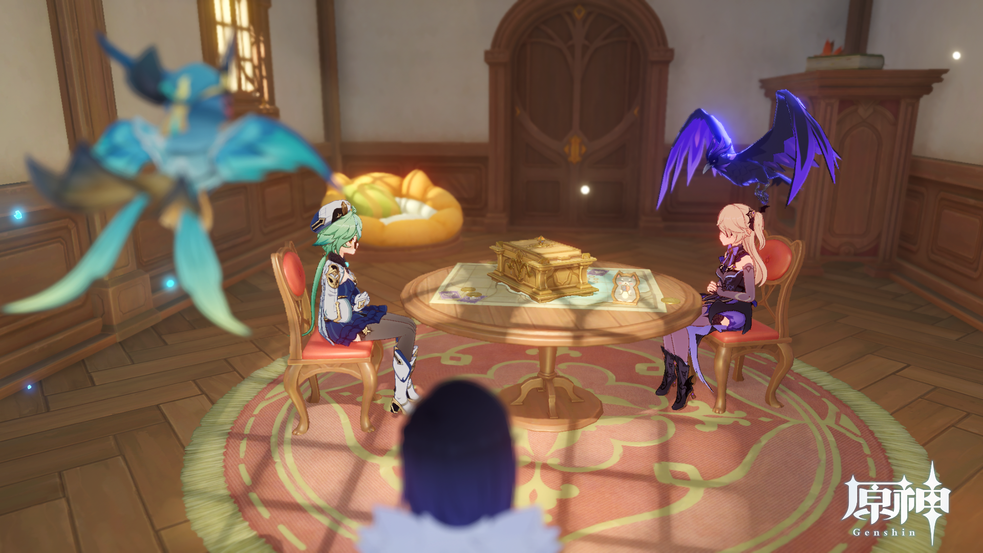 対戦しているスクロースとフィッシュル